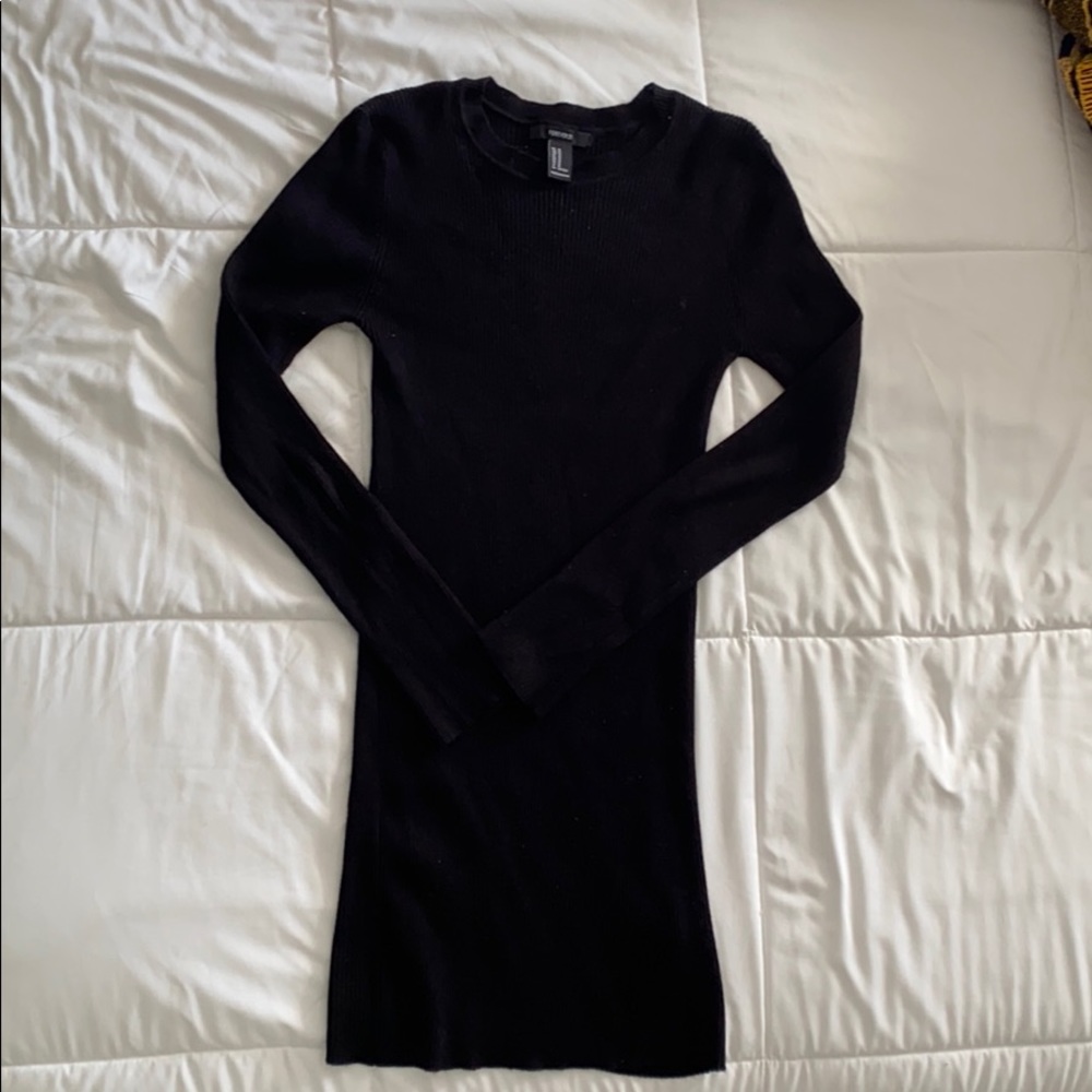Black fitted dress